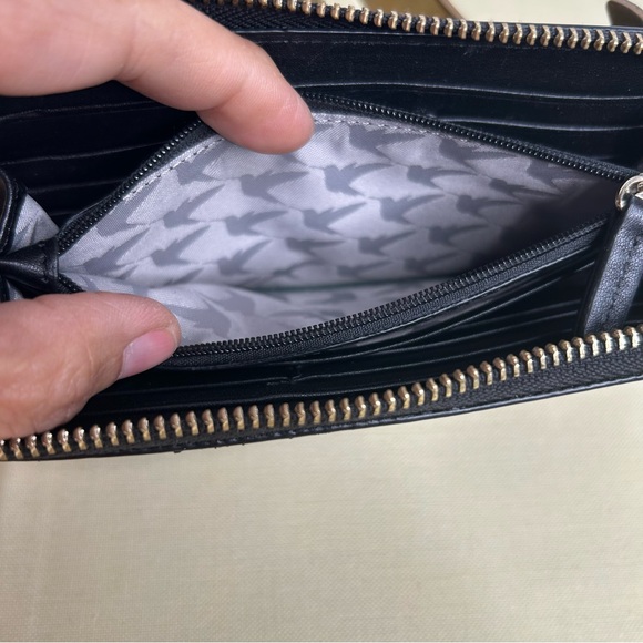 LO&SONS Accordion zipper wallet Black Leather - Picture 6 of 7